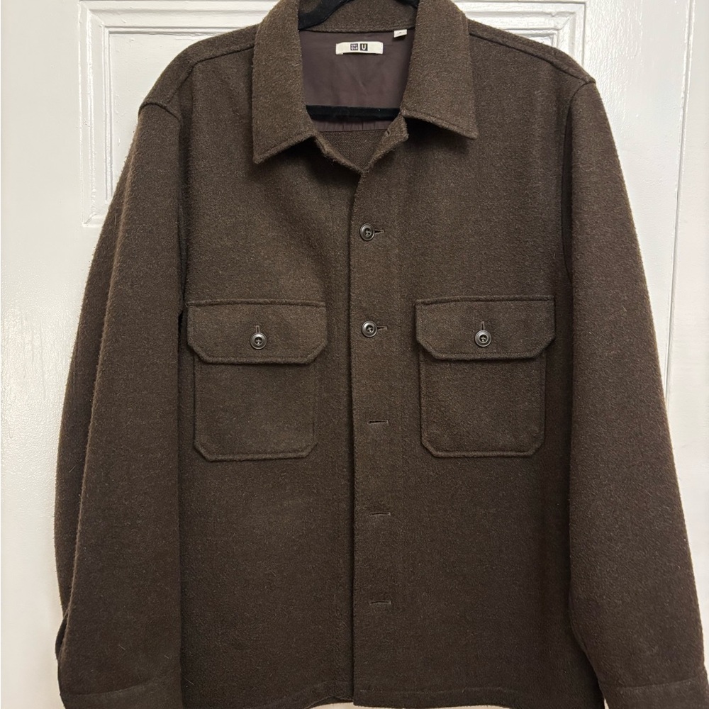 Lemaire Uniqlo U Chocolate Brown Jacket